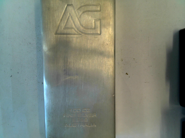 100oz Silver Cast Bar